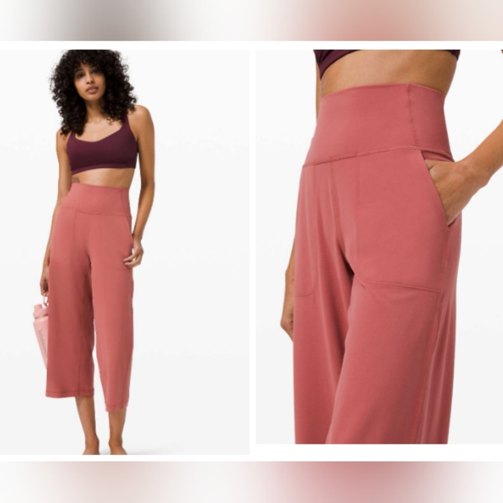 Lululemon Align Super High Rise Wide Leg Crop size 6